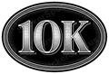 10K Achievement Engraved Fitness Medal Design