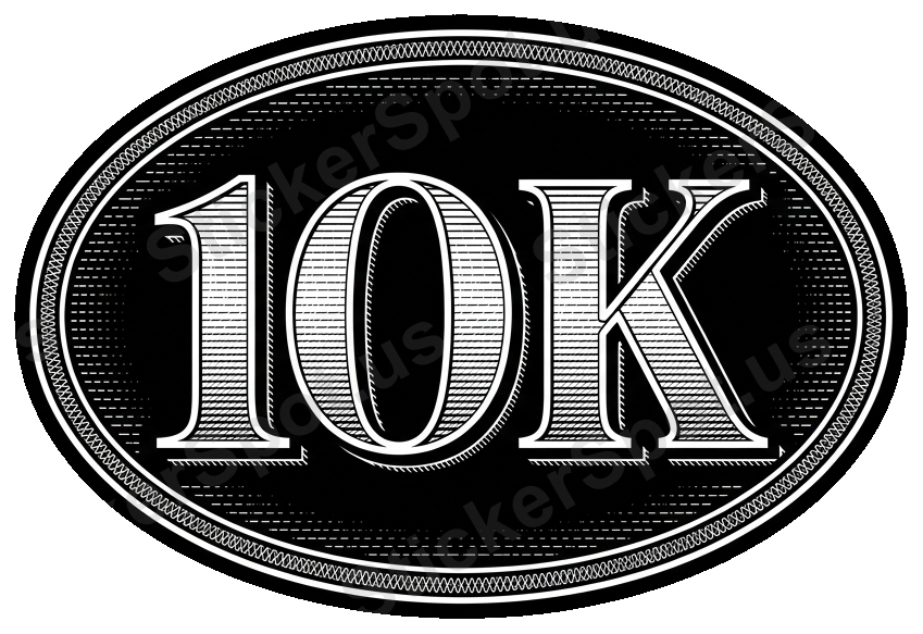 10K Achievement Engraved Fitness Medal Design