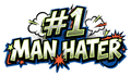 #1 MAN HATER Sticker