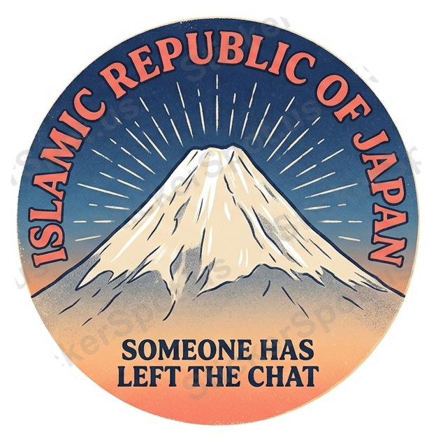 Islamic Republic of Japan Funny Vintage Mount Fuji