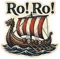 Ro Ro Viking Ship Nautical Vintage Design