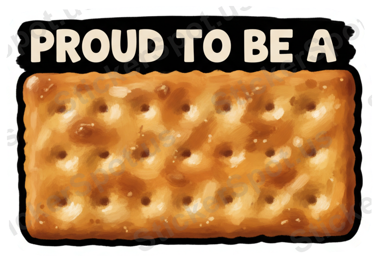 Proud To Be A Saltine Cracker Humor Decal