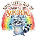 Your Little Ray of Sarcastic Sunshine Raccoon
