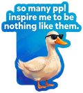 Sassy Duck Quote Quirky Animal Die-Cut Decal
