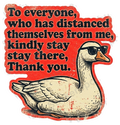 Sassy Goose Sarcastic Quote Die-Cut Decor