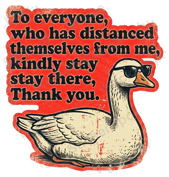 Sassy Goose Sarcastic Quote Die-Cut Decor