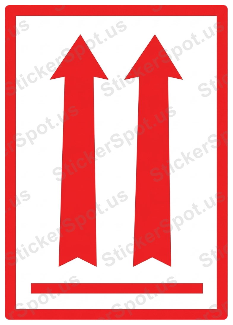 Faithful Twin Arrows Minimalist Symbol Decal