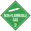 Non-Flammable Gas Safety Sign Die-Cut Decal