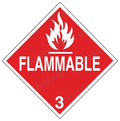 Flammable Hazard Diamond Sign Decal
