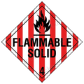 Flammable Solid 4 Hazard Sign Decal