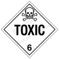 Toxic Skull Warning Hazard Sign Die-Cut