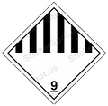 Class 9 Hazard Label Minimalist Black Icon