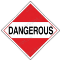 Dangerous Warning Sign Bold Hazard Graphic