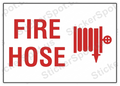 Fire Hose Safety Graphic Die-Cut Sticker