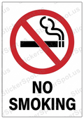 No Smoking Sign Die-Cut Decal