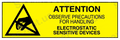 ESD Warning Attention Electrostic Sensitive Devices