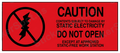 Caution Static Electricity Warning Sign Graphic