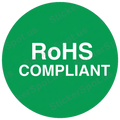 RoHS Compliant Green Tech Compliance Decal