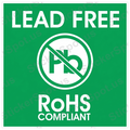 Lead Free ROHS Compliant Green Safety Decal
