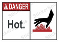 Danger Hot Warning Sign Hazard Graphic