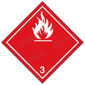 Flammable Hazard Diamond Class 3 Sign