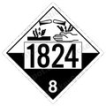 Hazard Class 8 Corrosive 1824 Label