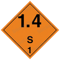 1.4S Hazard Shipping Label Die-Cut Decal