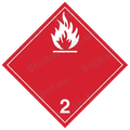 Flammable Hazard Symbol Red Diamond Sign