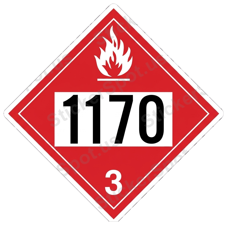 NFPA 1170 Fire Hazard Diamond Sign Decal
