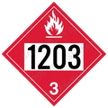 Hazard Class 3 Flame 1203 Chemical Marking