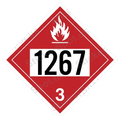 Flammable 1267 Hazard Sign Vinyl Decal