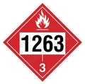 Flammable 1263 Hazard Label Sticker