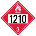 Flammable 1210 Hazard Diamond Vinyl Decal