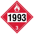 1993 Class 3 Flammable Hazard Sign