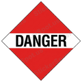Danger Warning Sign Die-Cut Vinyl Decal