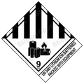 UN 3481 Lithium Battery Hazard Label Decal