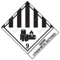 UN3090 Lithium Metal Batteries Hazard Label