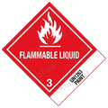 Flammable Liquid Hazard Diamond Label