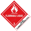 Flammable Liquid Hazard Diamond Label