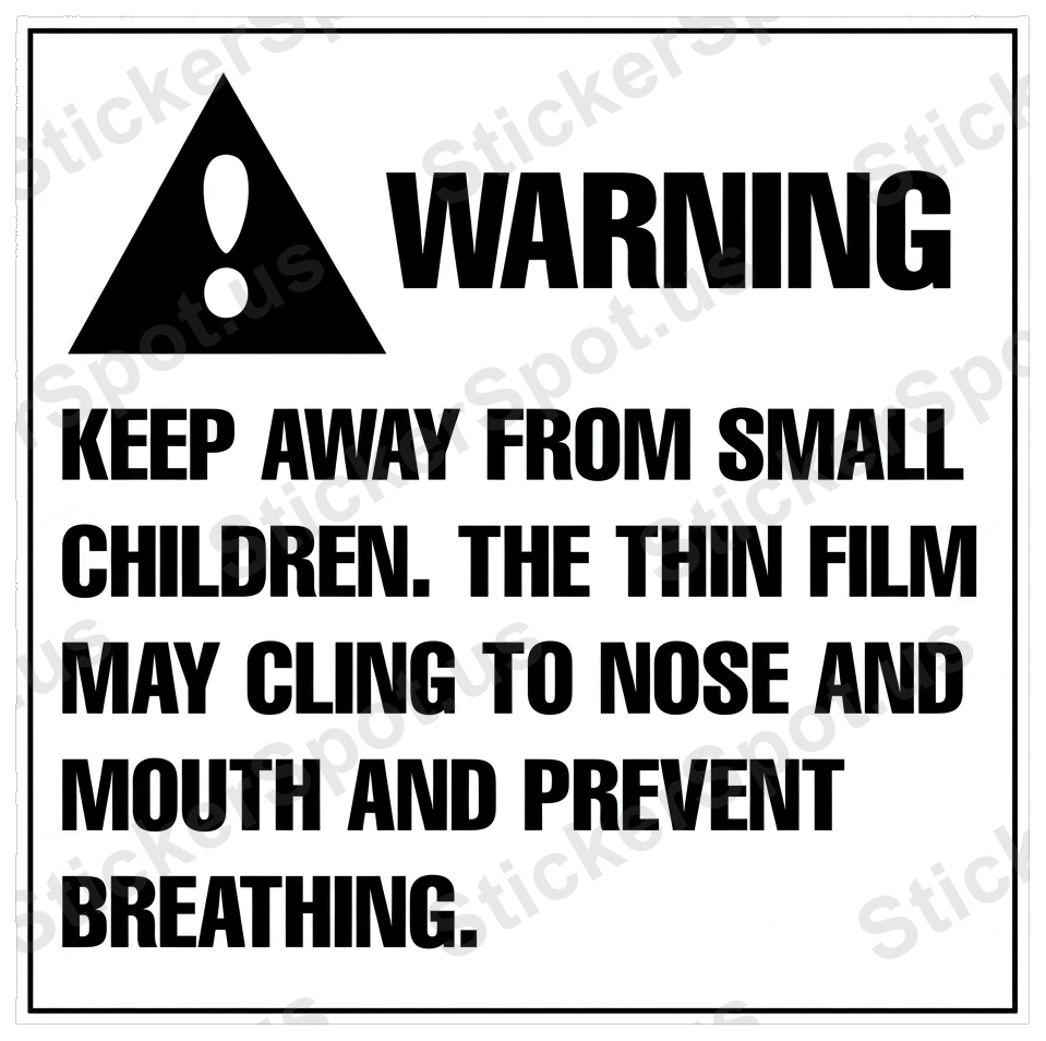 Warning Keep Away From Small Children Sign