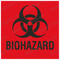 Biohazard Warning Sign Bold Red Graphic