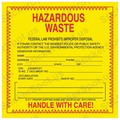 Hazardous Waste Handle With Care Retro Sign