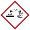 Corrosive Hazard Warning Chemical Symbol
