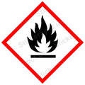 Flammable Hazard Symbol Die-Cut Vinyl Decal