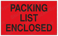 Packing List Enclosed Red Shipping Label