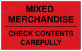 Mixed Merchandise Check Contents Carefully Sign