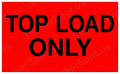 Top Load Only Bold Warning Decal