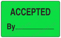 Accepted By Custom Name Green Nameplate Design
