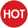 Hot Bold Red Circle Statement Decal