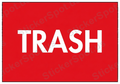 Trash Bold Red Minimalist Word Art